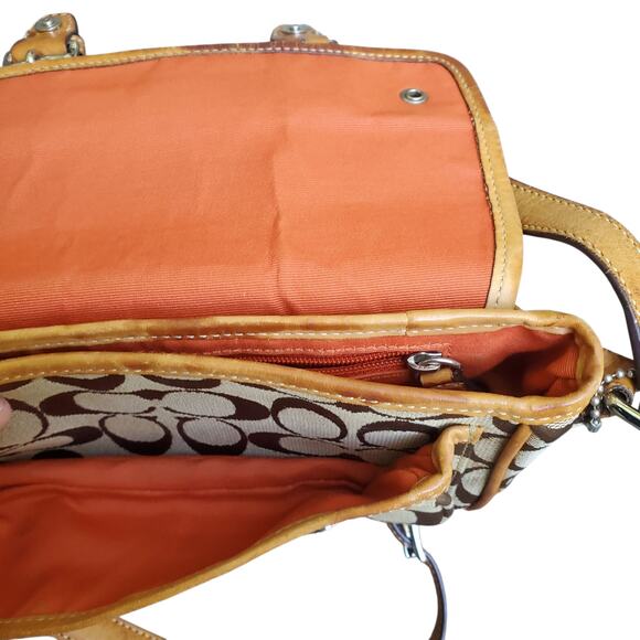 Y2k Coach 6844 Signature Mini Satchel Leather Crossbody Purse - Picture 8 of 8